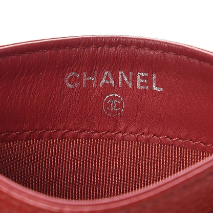 Chanel Caviar Quilted Card Holder Red 6 of 9