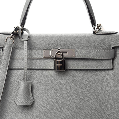 Hermes Togo Kelly Retourne 28 Gris Mouette 10 of 11