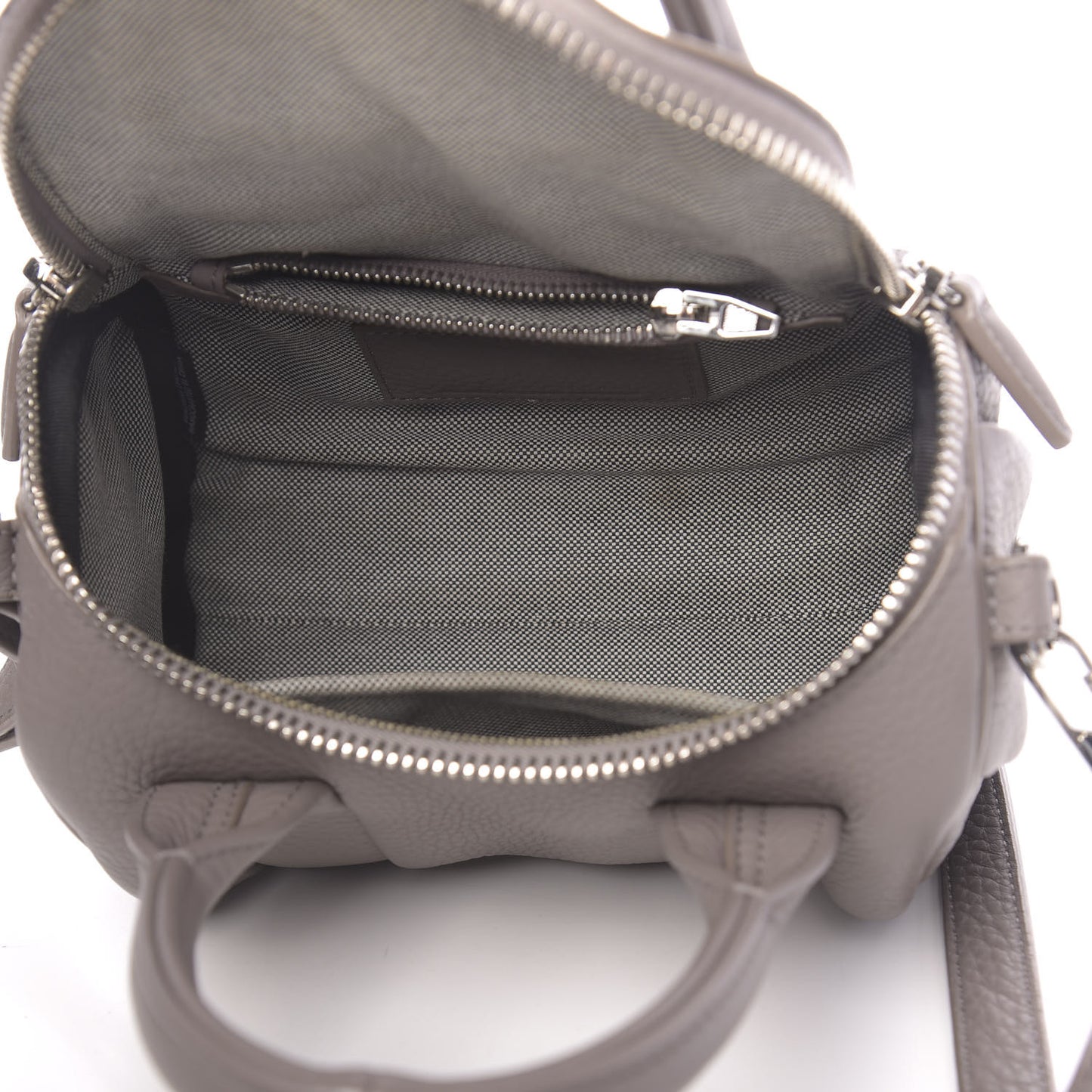 Pebbled Lambskin Mini Rockie Mink Silver Hardware