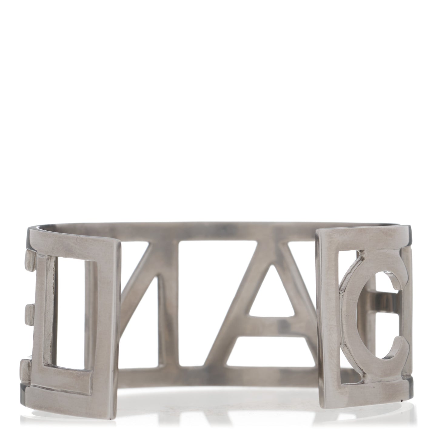 Metal Logo Cuff Silver