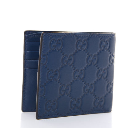 Gucci X MLB Guccissima Signature NY Yankees Embroidered Bi-Fold Wallet Royale Ivory 3 of 9