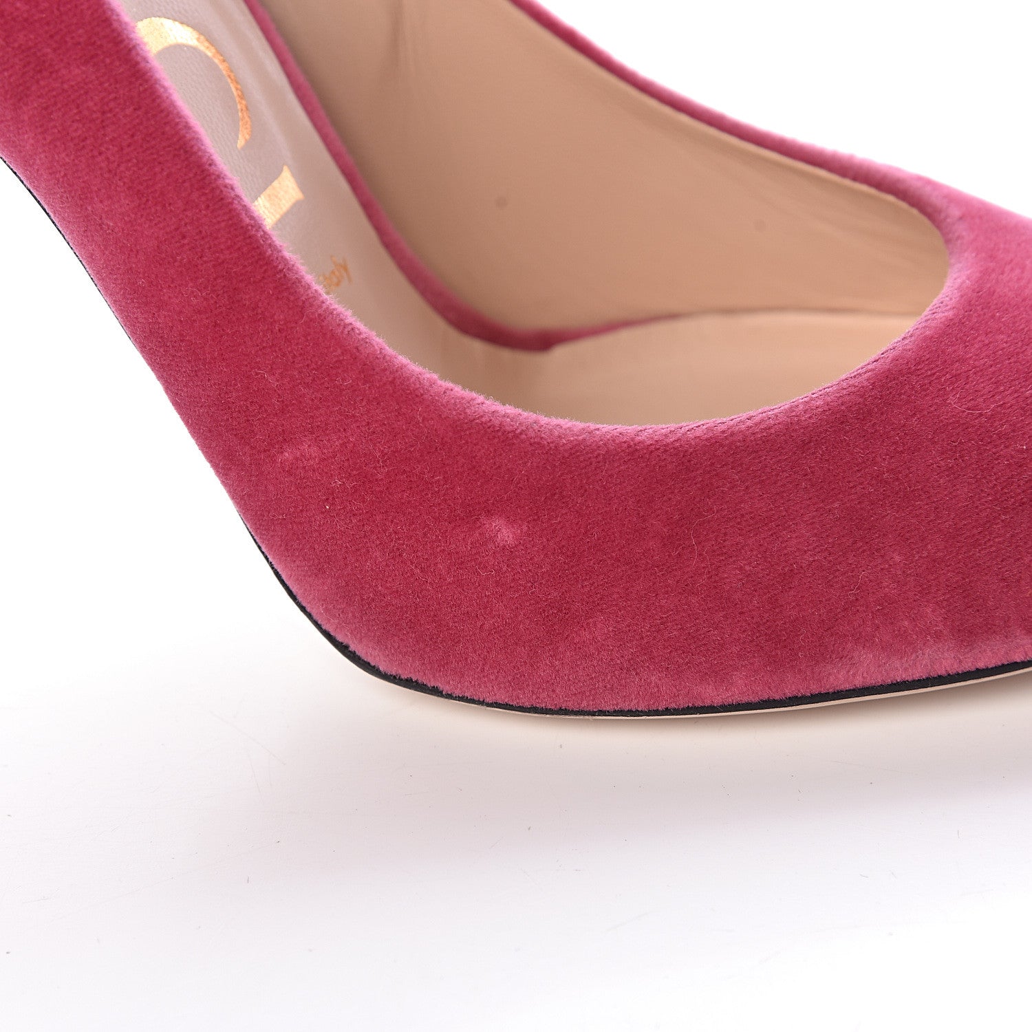 Gucci Velvet Removable Web Bow Pumps 38.5 Tibet Red 13 of 16