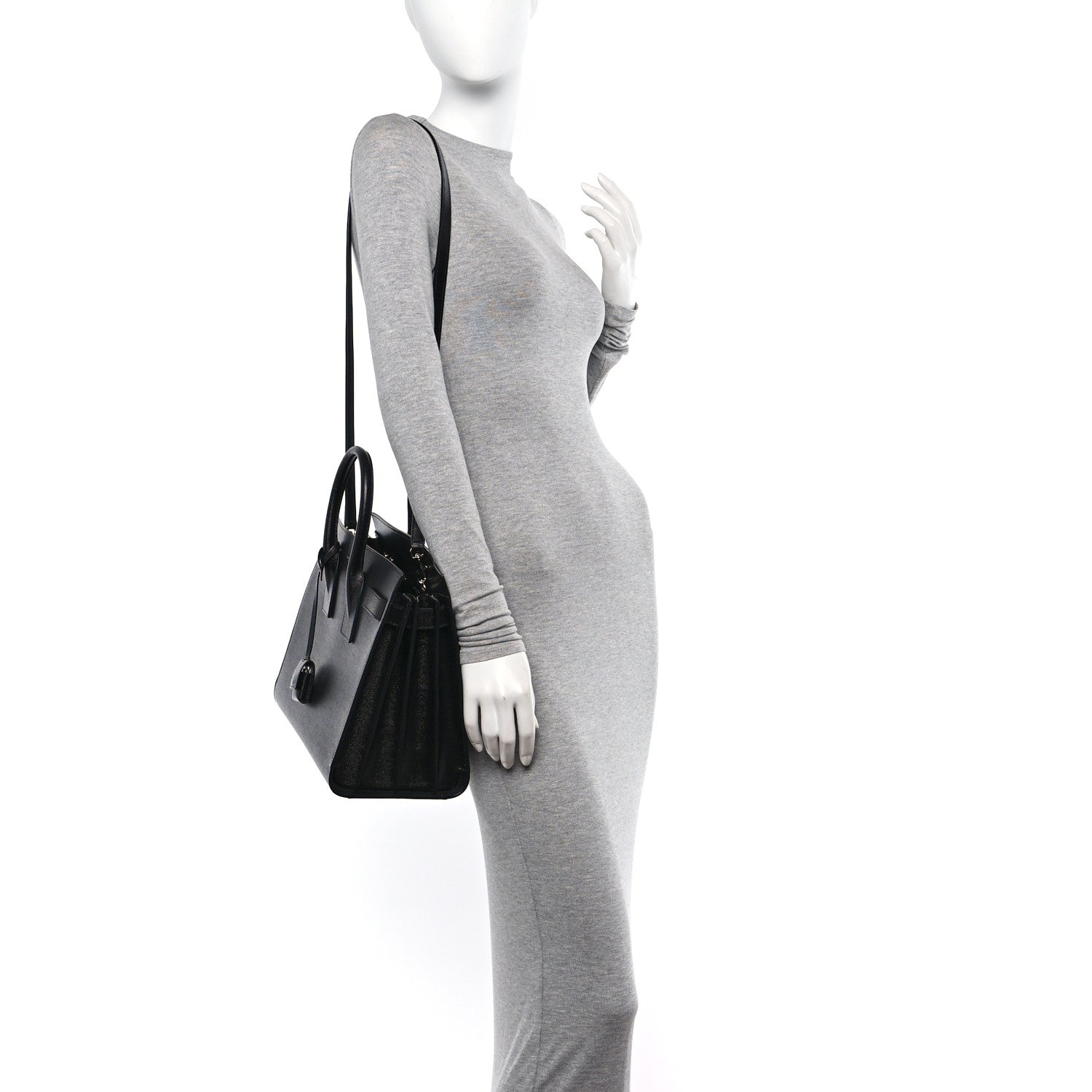 Saint Laurent Grain De Poudre Small Sac De Jour Black 2 of 13