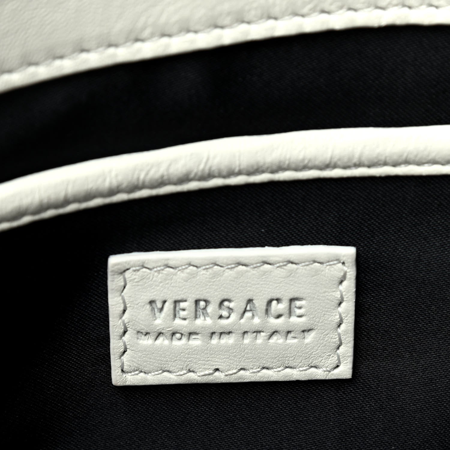Versace Nappa Palazzo Sultan Shoulder Bag White 6 of 10