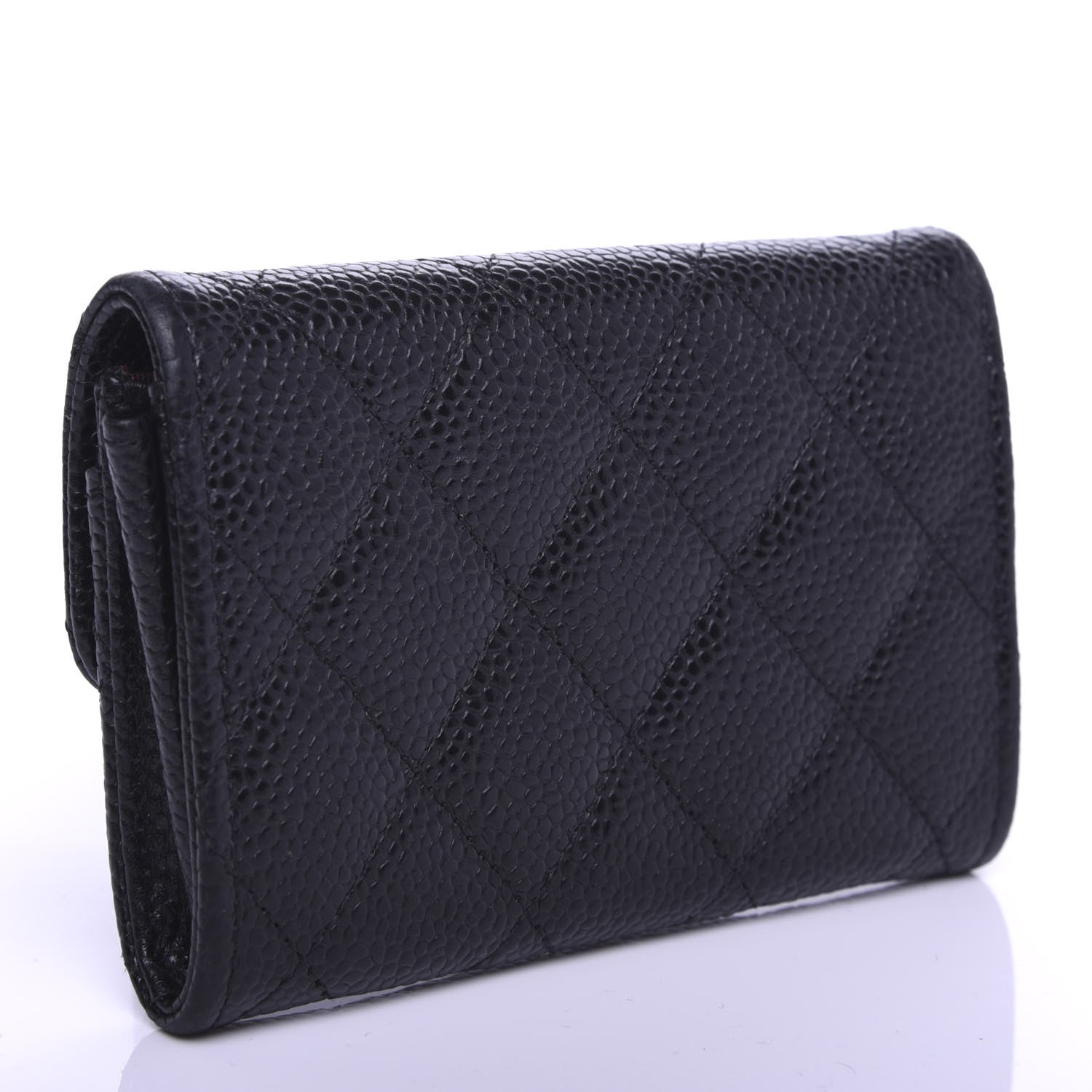 Chanel Caviar Quilted Flap Card Holder Black 3 of 10