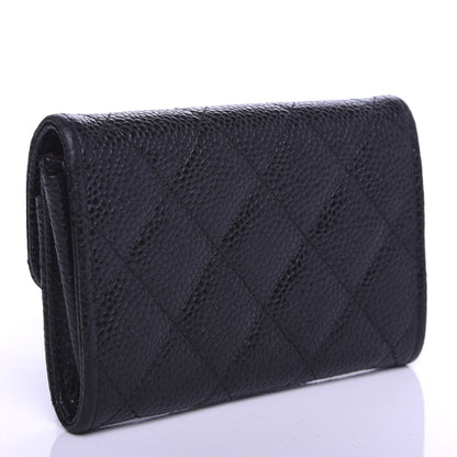 Chanel Caviar Quilted Flap Card Holder Black 3 of 10