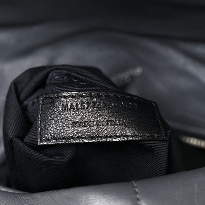 Saint Laurent Lambskin Quilted Small Loulou Puffer Monogram Chain Satchel Storm 8 of 11