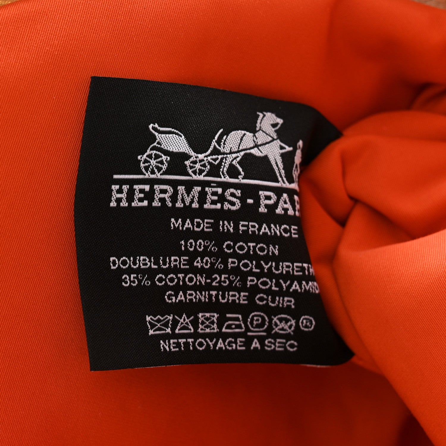 Hermes Cotton Canvas Bolide Travel Cosmetic Pouch Natural 6 of 7