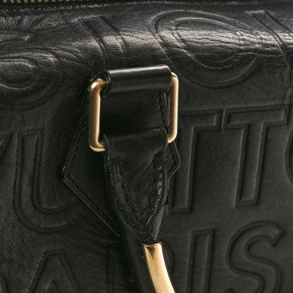 Louis Vuitton Calfskin Embossed Speedy Cube 30 Black 10 of 16