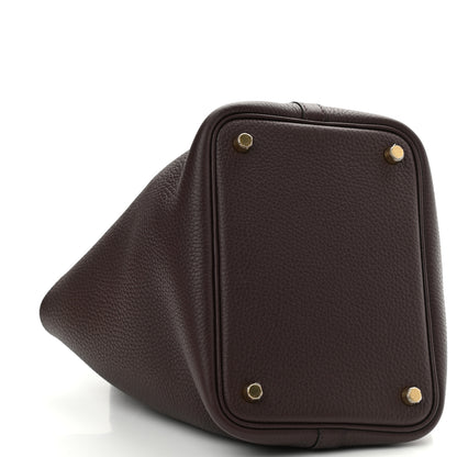 Hermes Taurillon Clemence Picotin Lock 18 PM Rouge Sellier 7 of 8