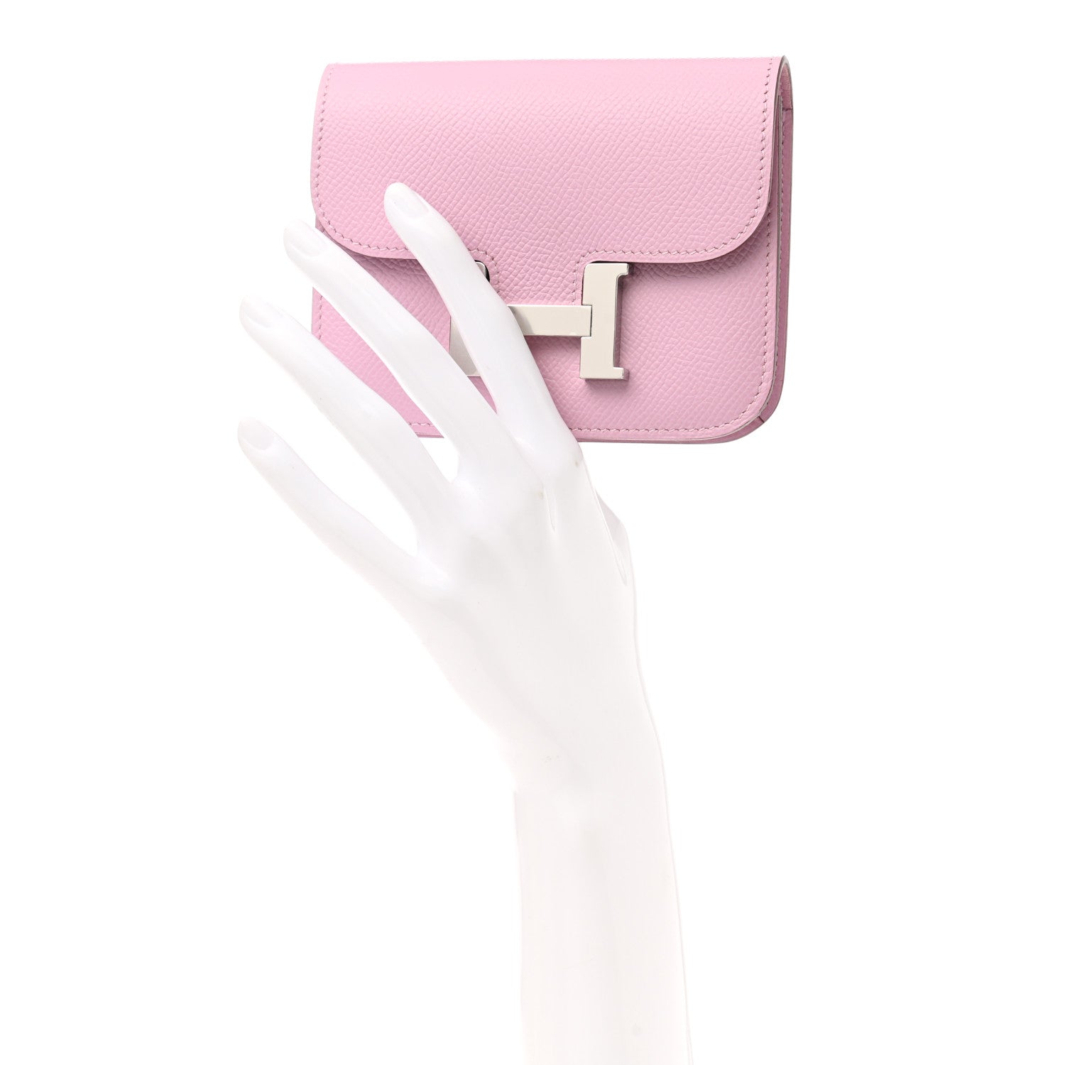 Hermes Epsom Constance Slim Wallet Mauve Sylvestre 3 of 9