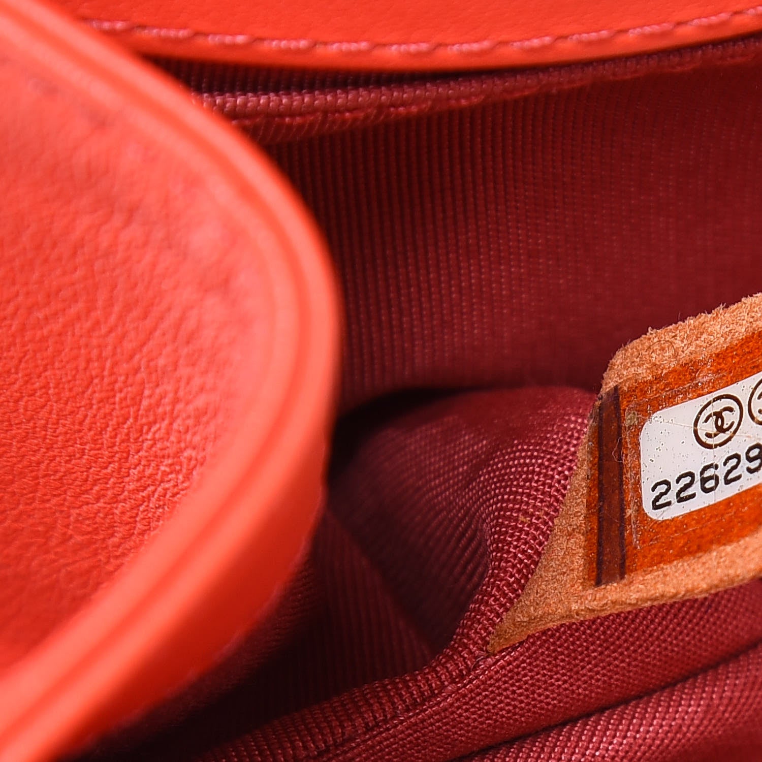 Chanel Calfskin Chevron Quilted Medium Boy Flap Coral 7 of 18