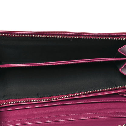 Christian Dior Patent Cannage Lady Dior Rendezvous Wallet On Chain Fuchsia 5 of 15