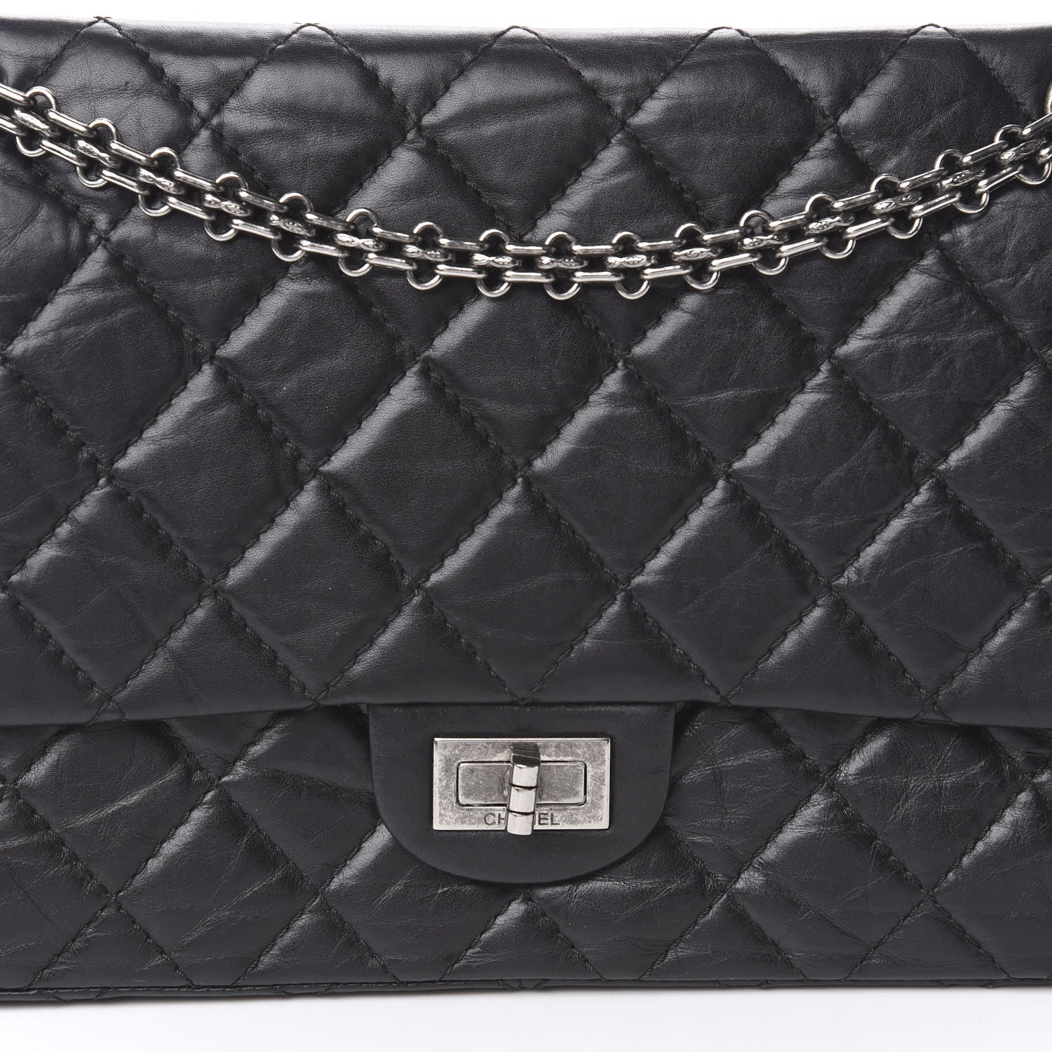 Chanel Aged Calfskin Quilted 2.55 Reissue 226 Flap Black 10 of 10
