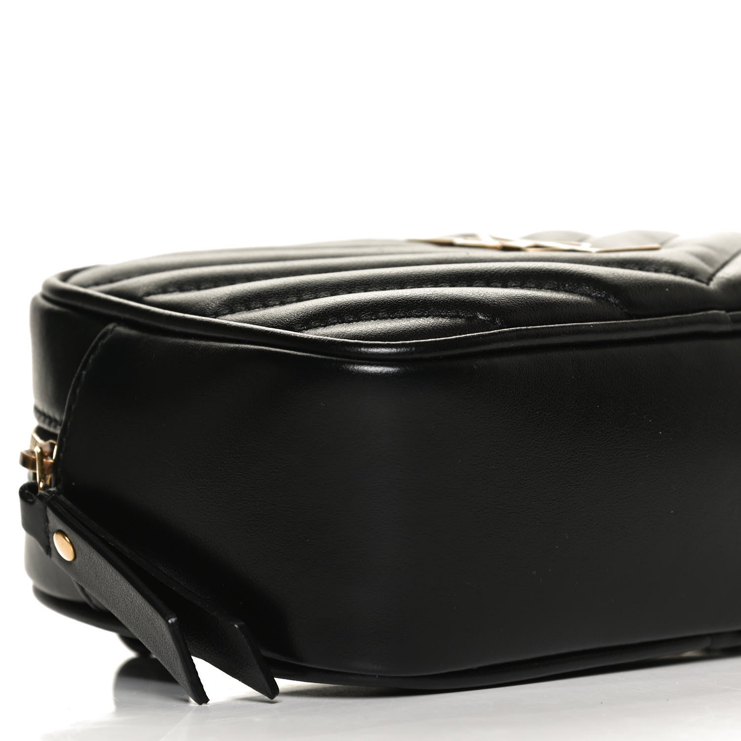 Saint Laurent Calfskin Matelasse Monogram Lou Belt Bag Black 9 of 12
