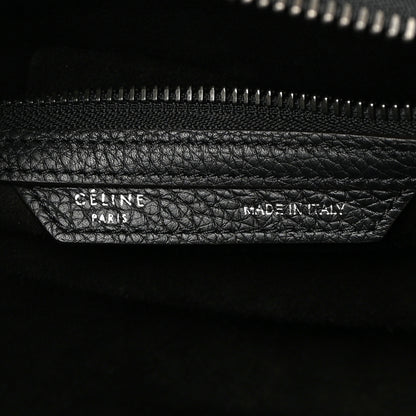 Celine Drummed Calfskin Micro Luggage Black 6 of 14
