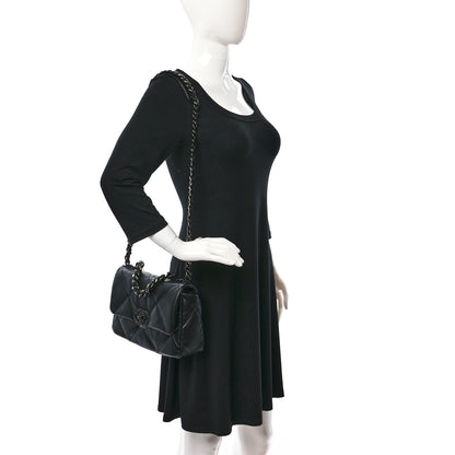 Chanel Lambskin Quilted Medium Chanel 19 Flap So Black 2 of 11