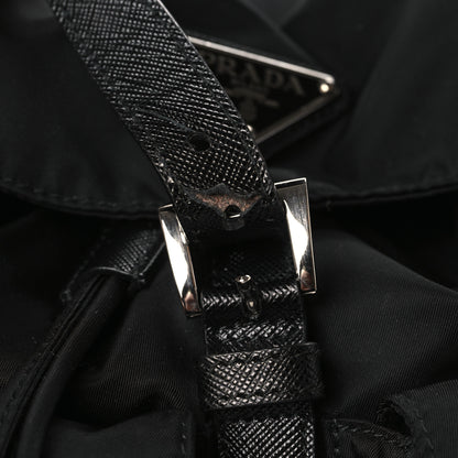 Prada Tessuto Nylon Saffiano Small Backpack Black 10 of 10