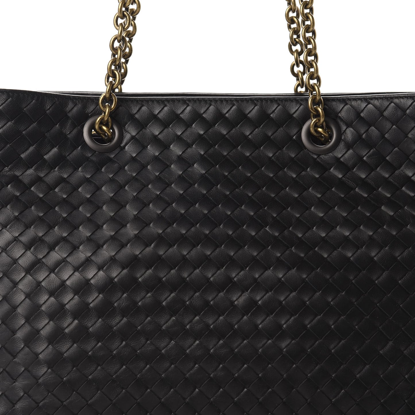 Nappa Intrecciato Medium Tote Black