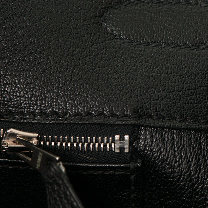 Hermes Taurillon Clemence Birkin 35 Black 12 of 27