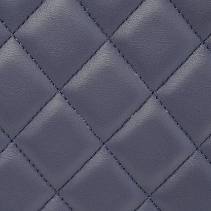 Chanel Lambskin Quilted Maxi Double Flap Light Purple 11 of 14