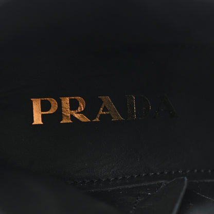 Prada Spazzolato Chocolate 50mm Combat Boots 36 Black 7 of 10