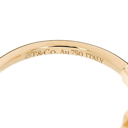 Tiffany 18K Yellow Gold Diamond T Wire Ring 53 6.25 4 of 4