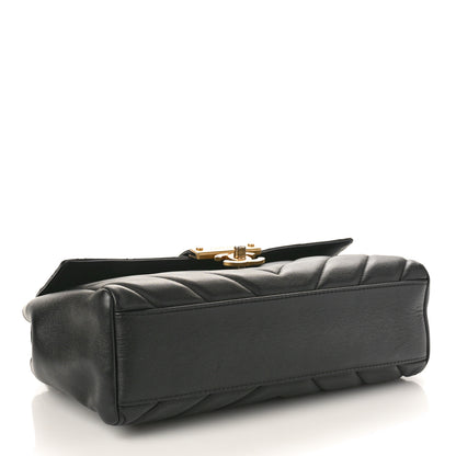 Chanel Calfskin Quilted Chevron In The City Bag Black 4 of 11