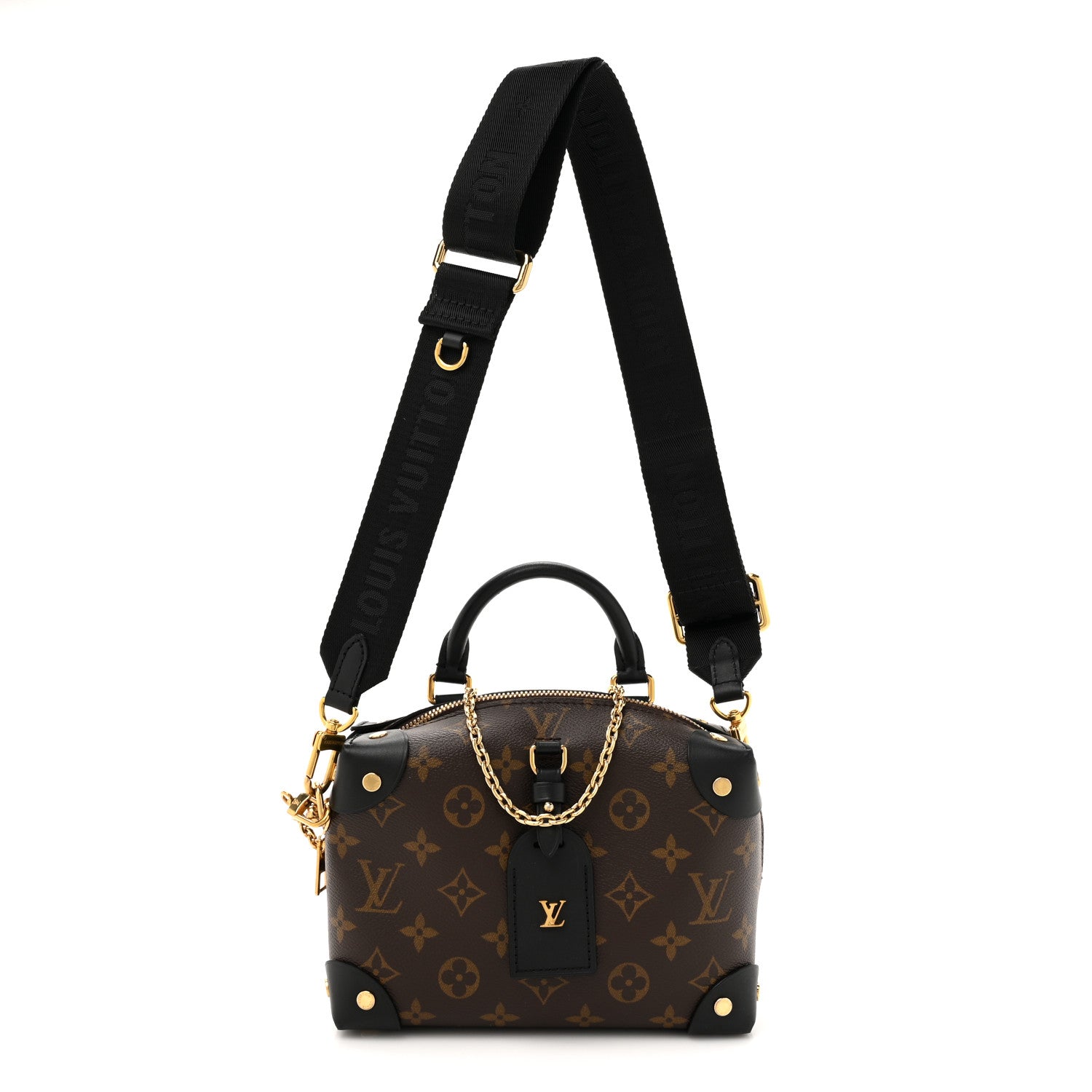 Louis Vuitton Monogram Petite Malle Souple Black 1 of 9