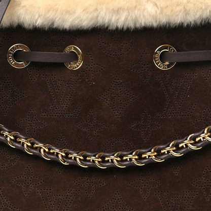 Louis Vuitton Suede Mahina Shearling Cozygram Bella Chocolate 8 of 10