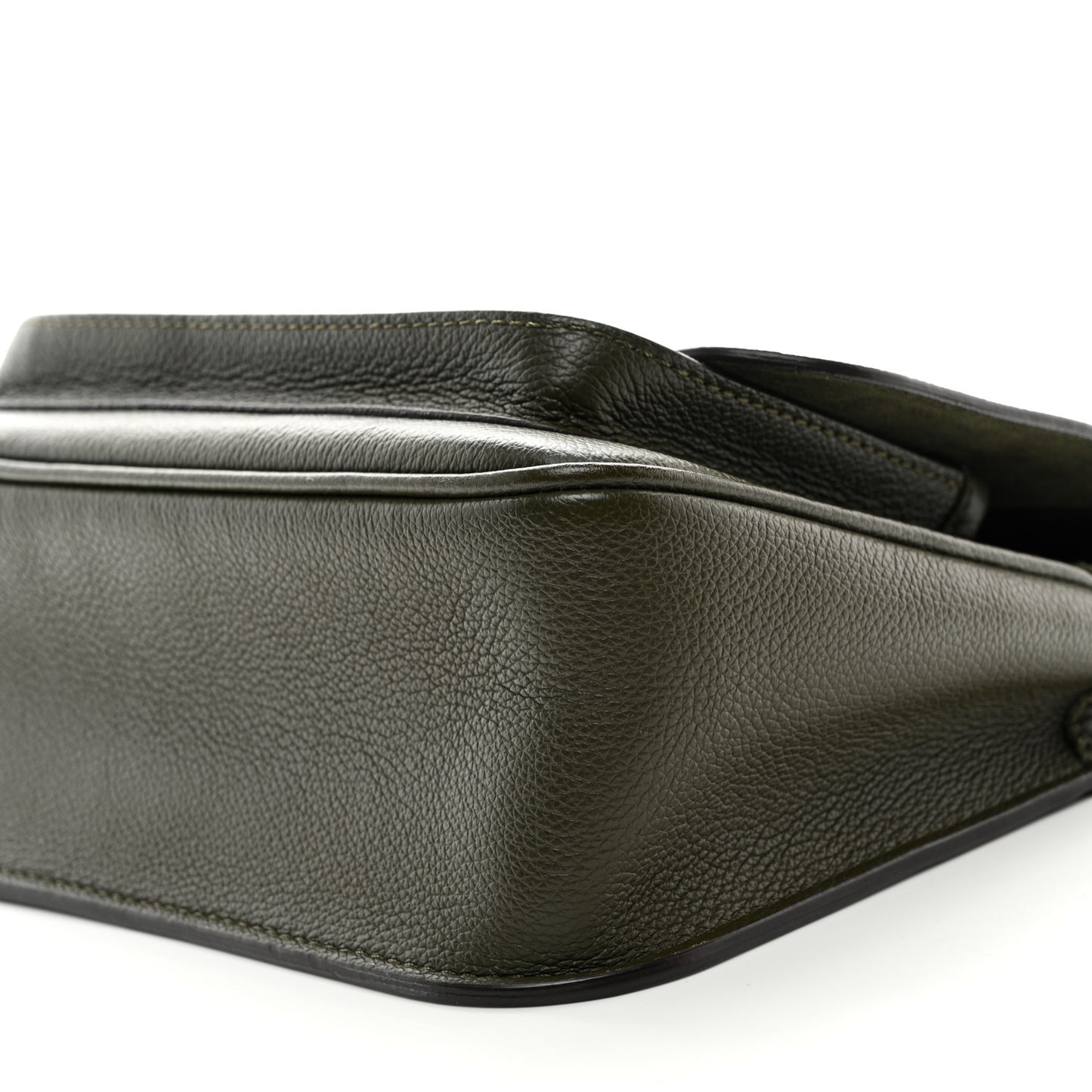 Grained Calfskin Lockme Chain Bag PM Kaki