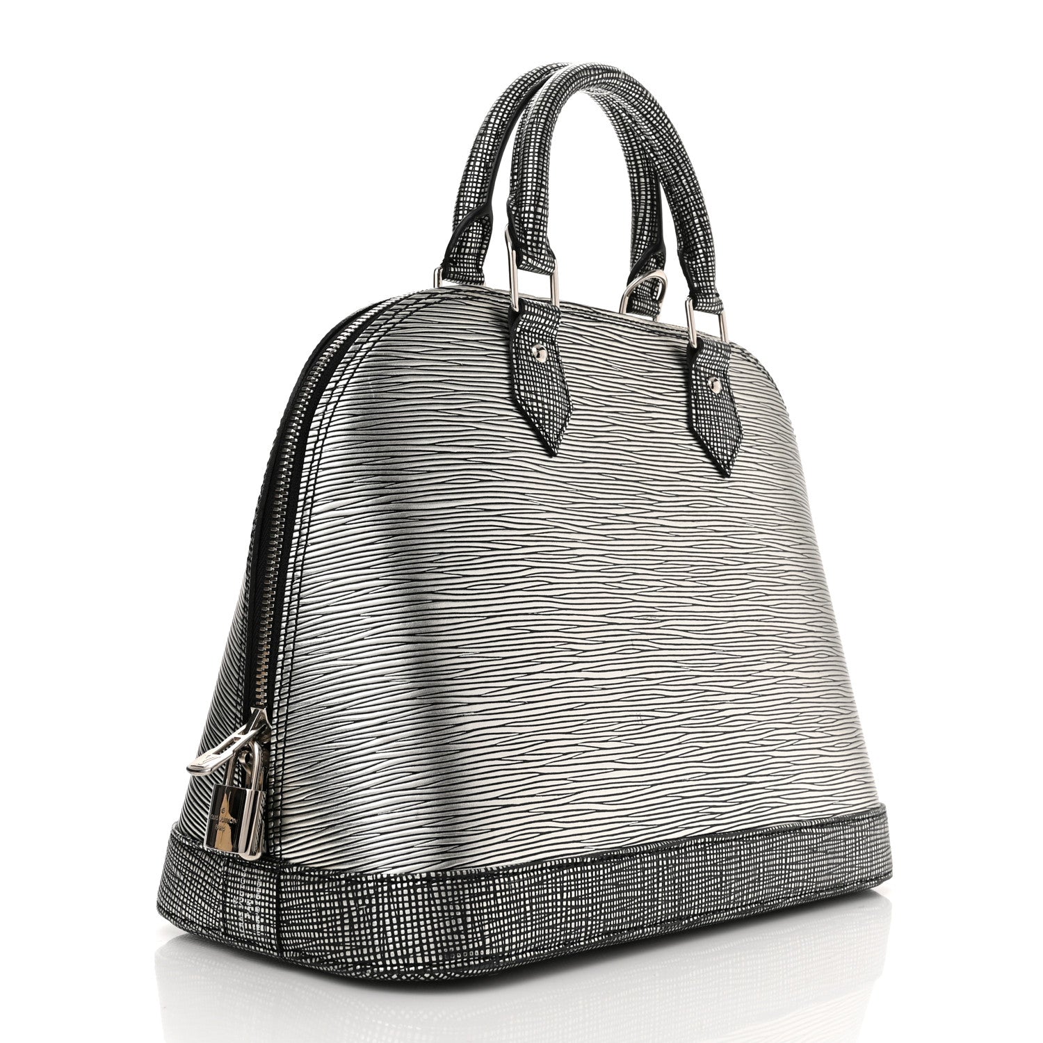 Louis Vuitton Metallic Epi Alma PM Black Silver 3 of 10