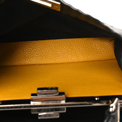 Fendi Cuoio Romano Selleria Chamois Medium Peekaboo I SEE U Satchel Black Camel Sunflower 5 of 10