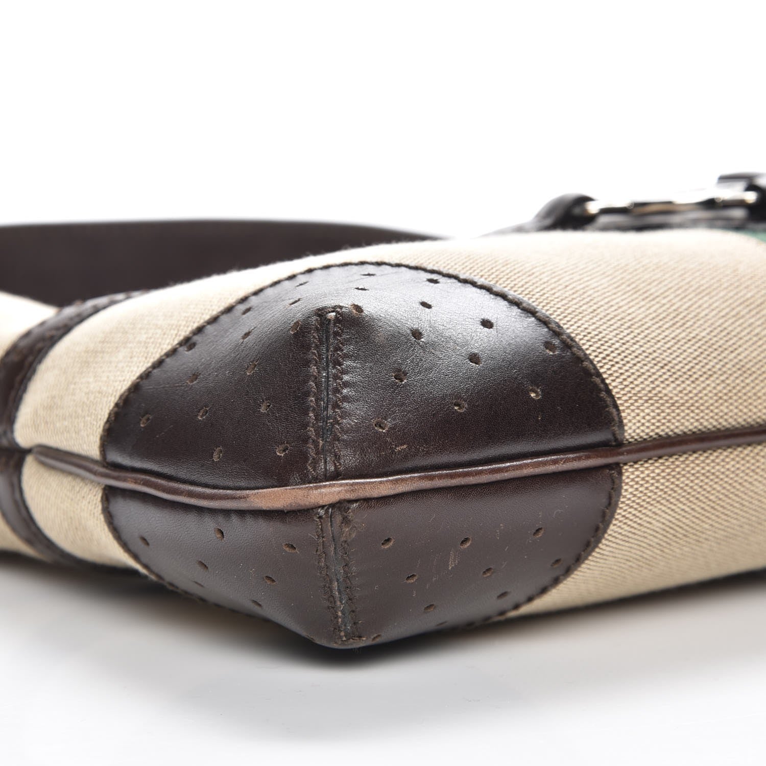 Gucci Canvas Web GG Reins Shoulder Bag Brown 8 of 10