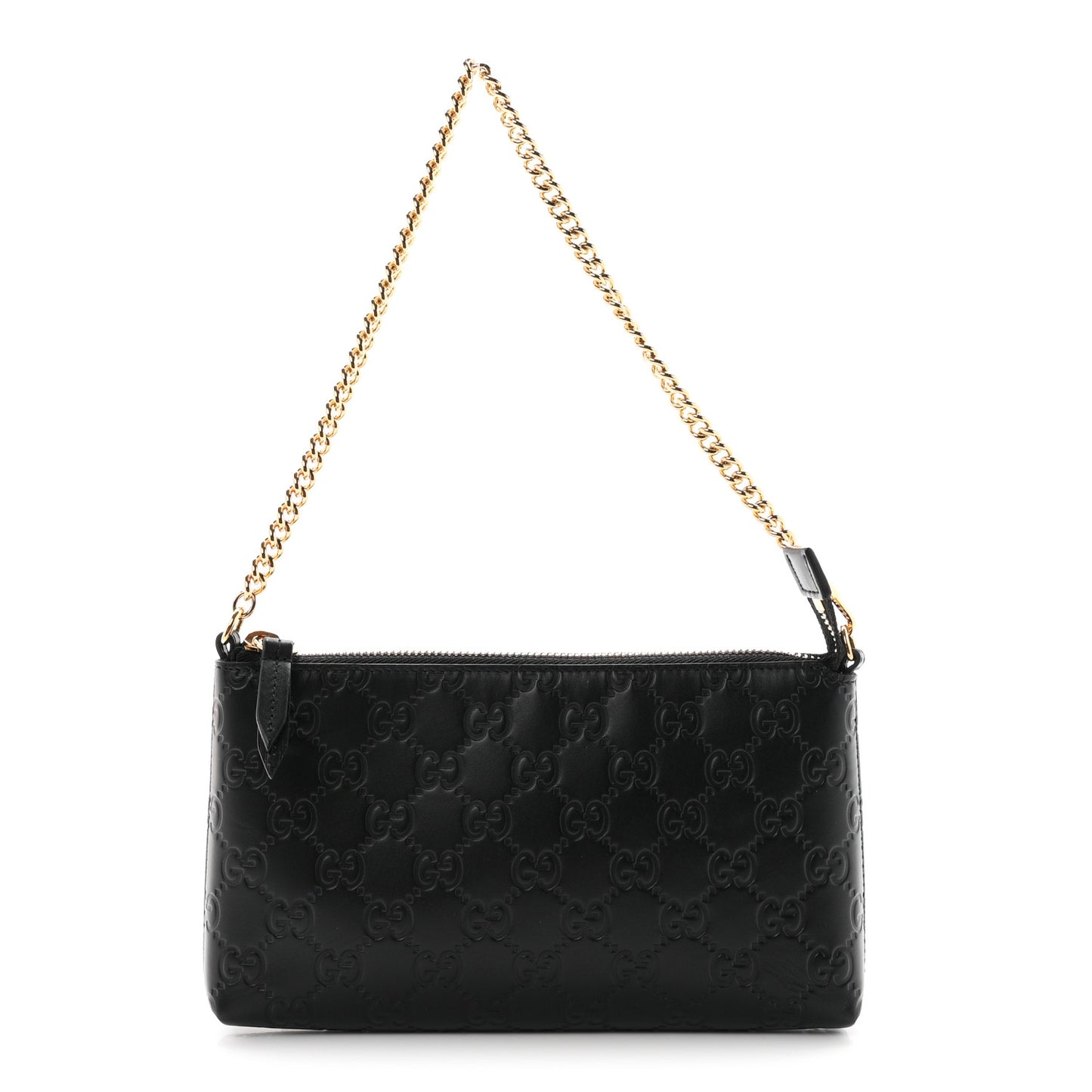 Guccissima Signature Wrist Wallet Black