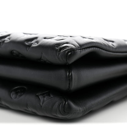 Louis Vuitton Lambskin Embossed Monogram Coussin MM Black 10 of 10