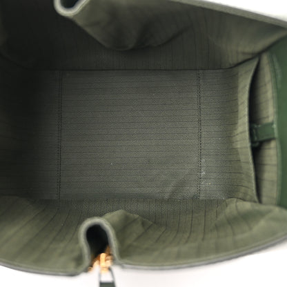 Loewe Calfskin Compact Hammock Shoulder Bag Bottle Green 5 of 11