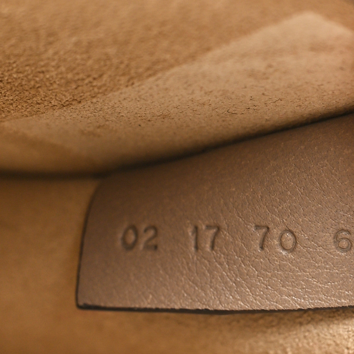 Calfskin Suede Medium Nile Bracelet Bag Motty Grey