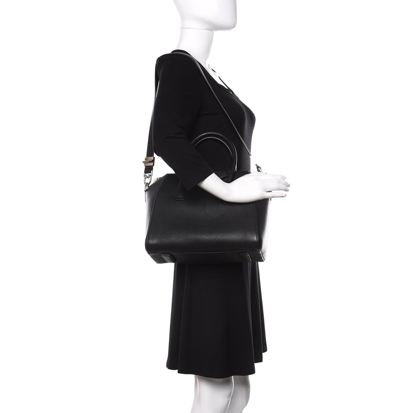 Sugar Goatskin Small Antigona Black