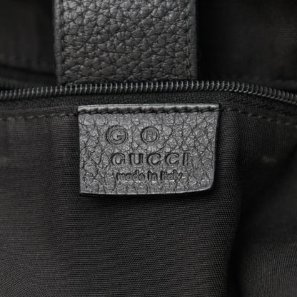 Gucci Pebbled Calfskin Medium Abbey Convertible Tote Black 6 of 17