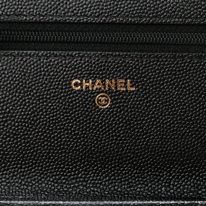 Chanel Caviar Quilted Golden Class Wallet On Chain WOC Black 6 of 11