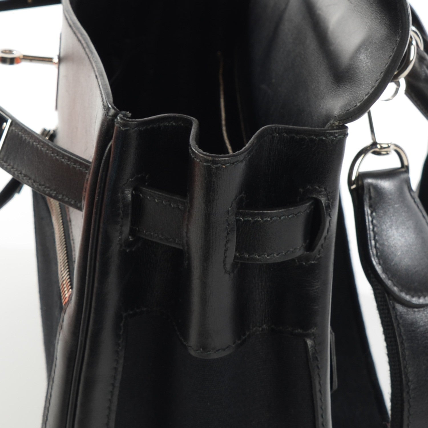 Hermes Box Toile Lakis Kelly 32 Black 14 of 19