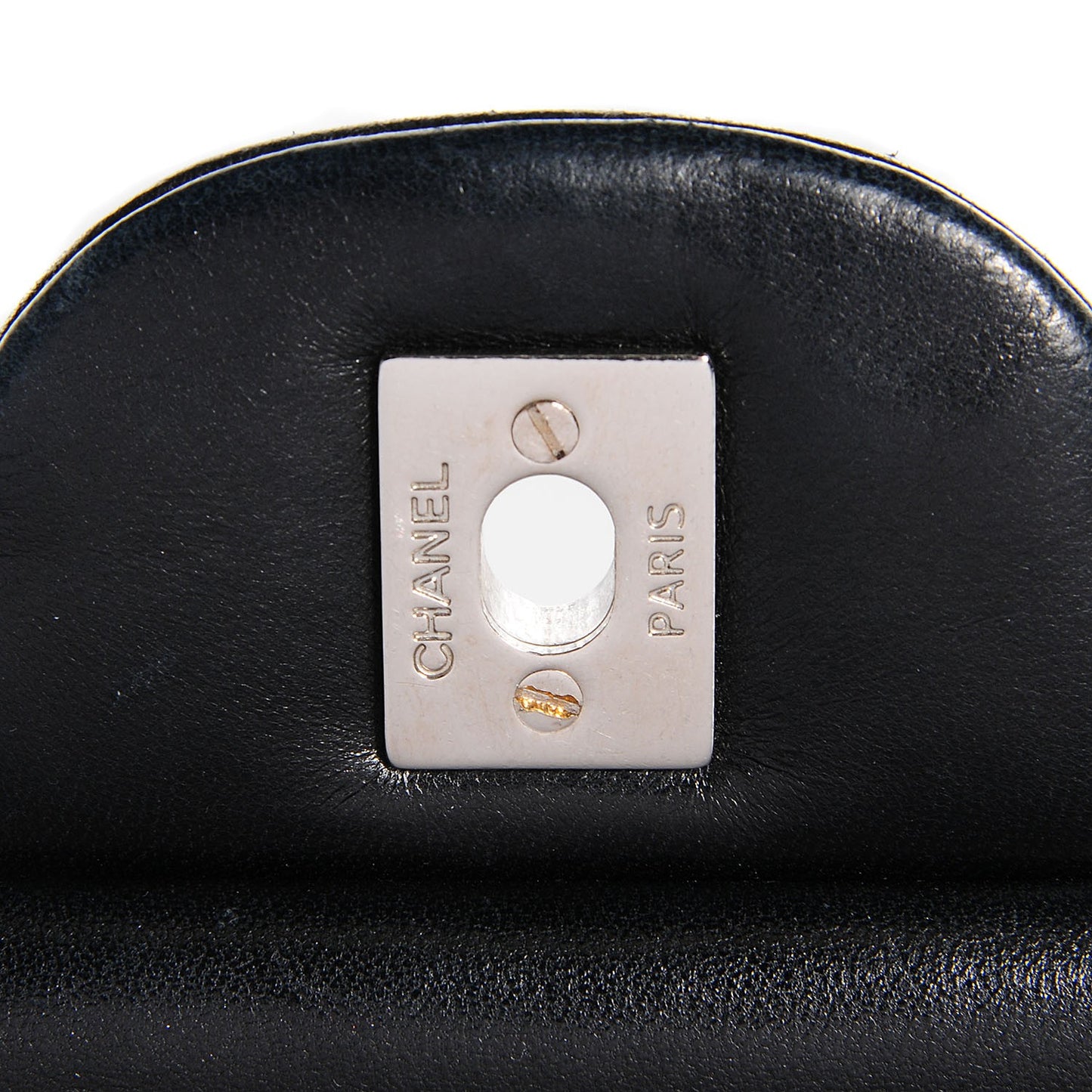 Lambskin Quilted Jumbo Double Flap Black
