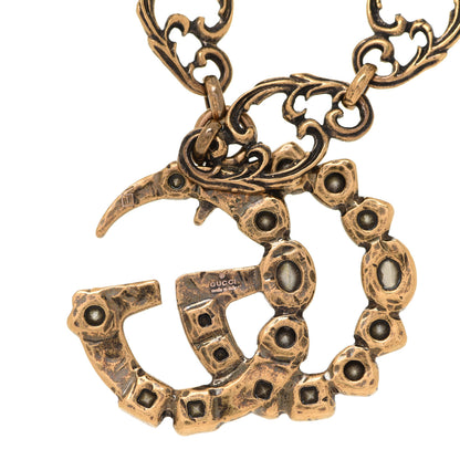 Gucci Crystal Marmont Necklace Aged Gold Multicolor 5 of 8