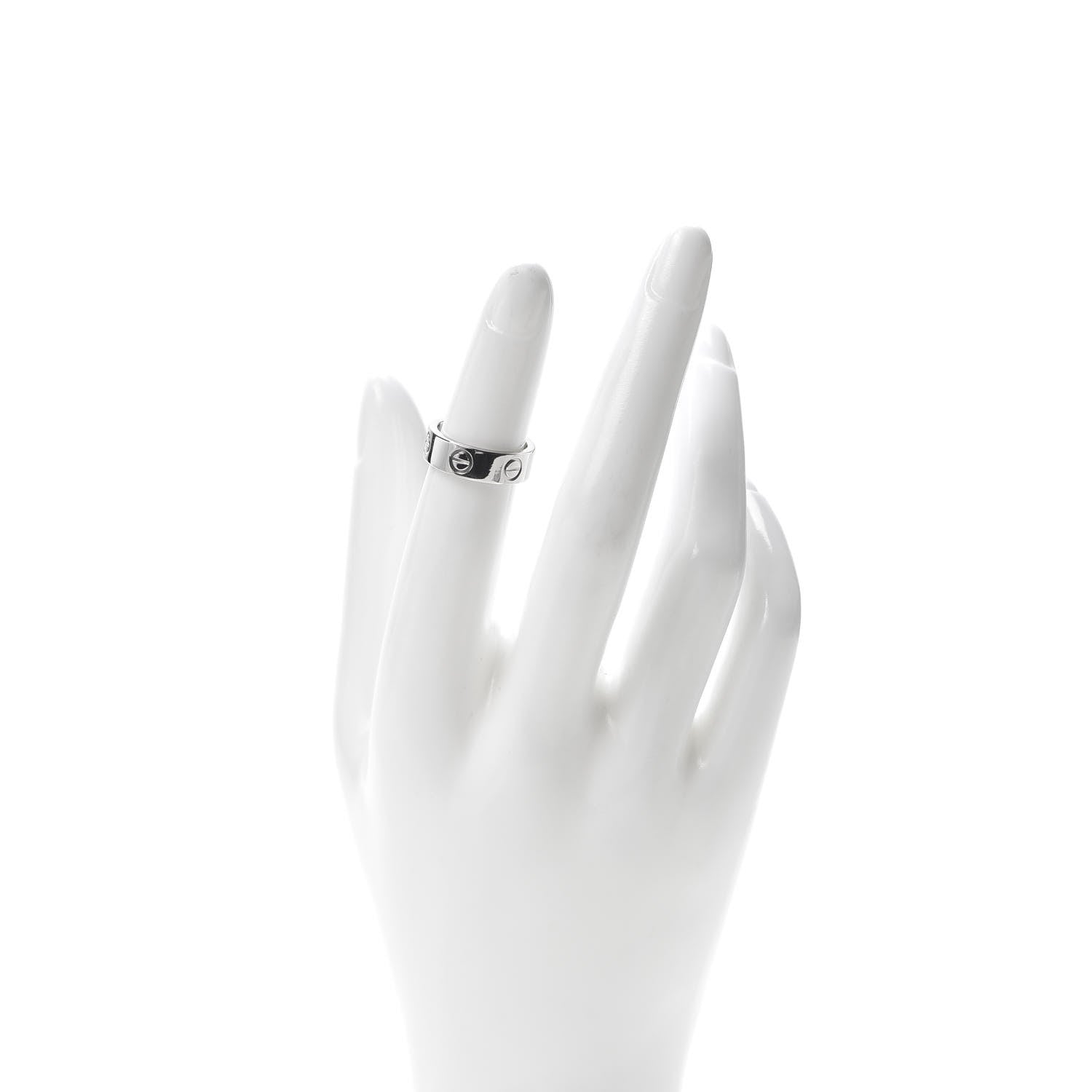 Cartier Platinum 5.5mm LOVE Ring 47 4 2 of 7