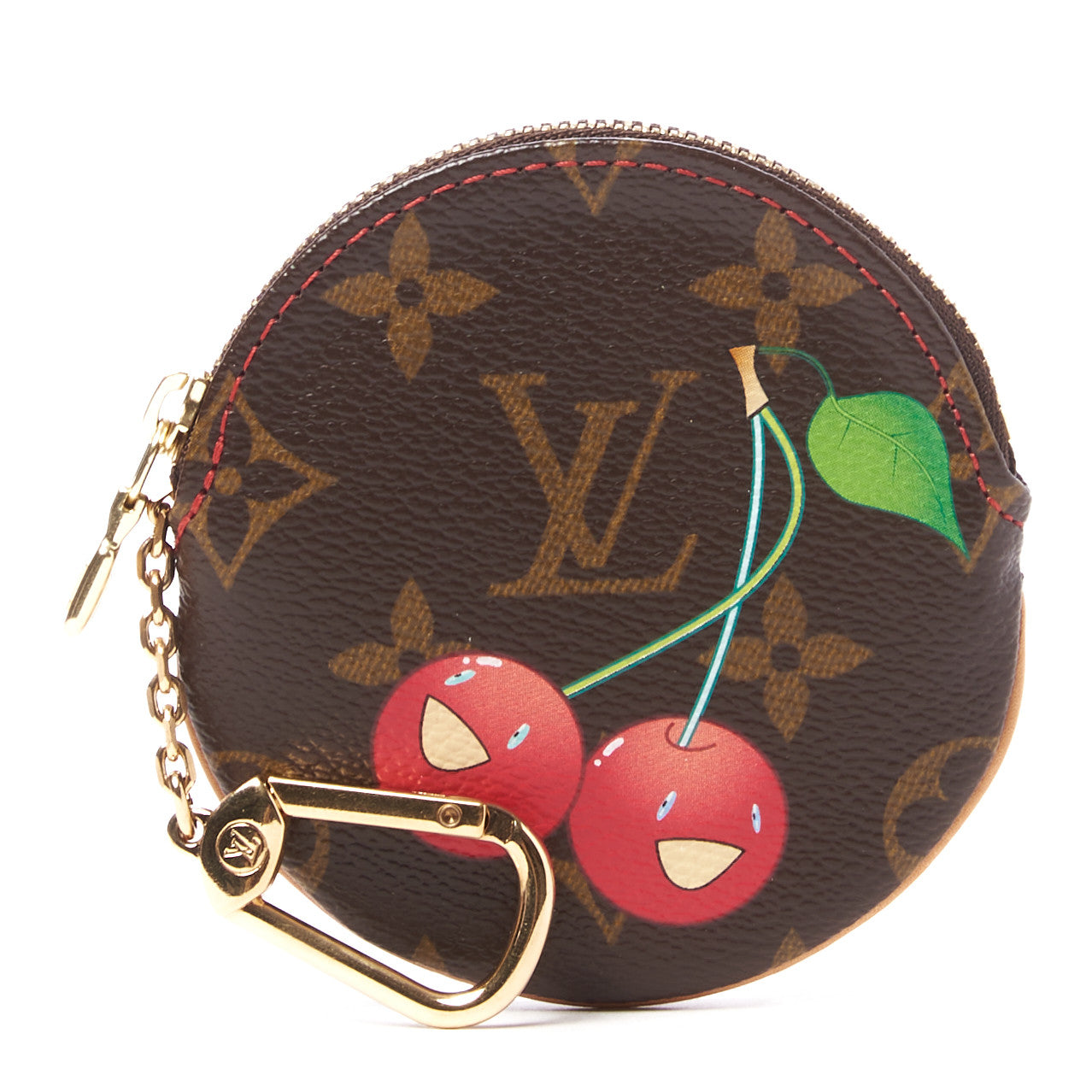 Monogram Cerises Round Coin Purse