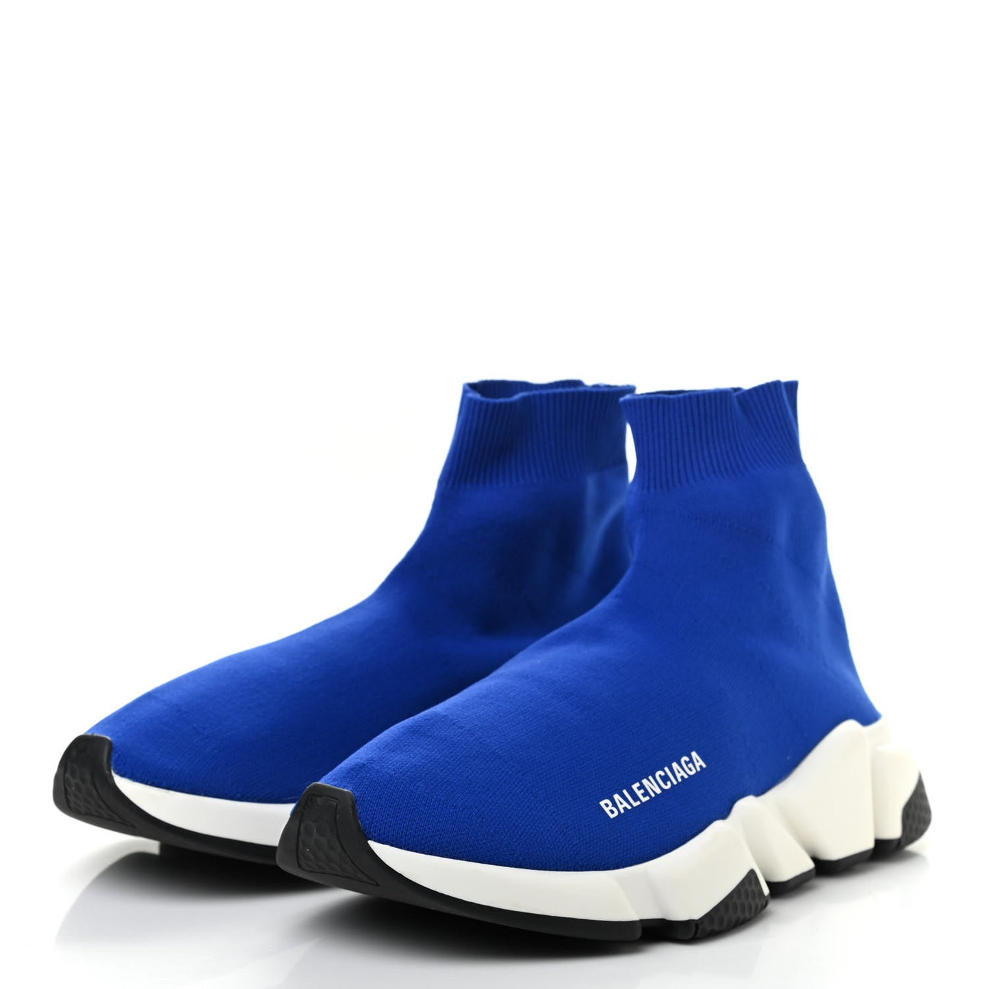 Neoprene Knit Womens Speed Sneakers 39 Bleu Saphir