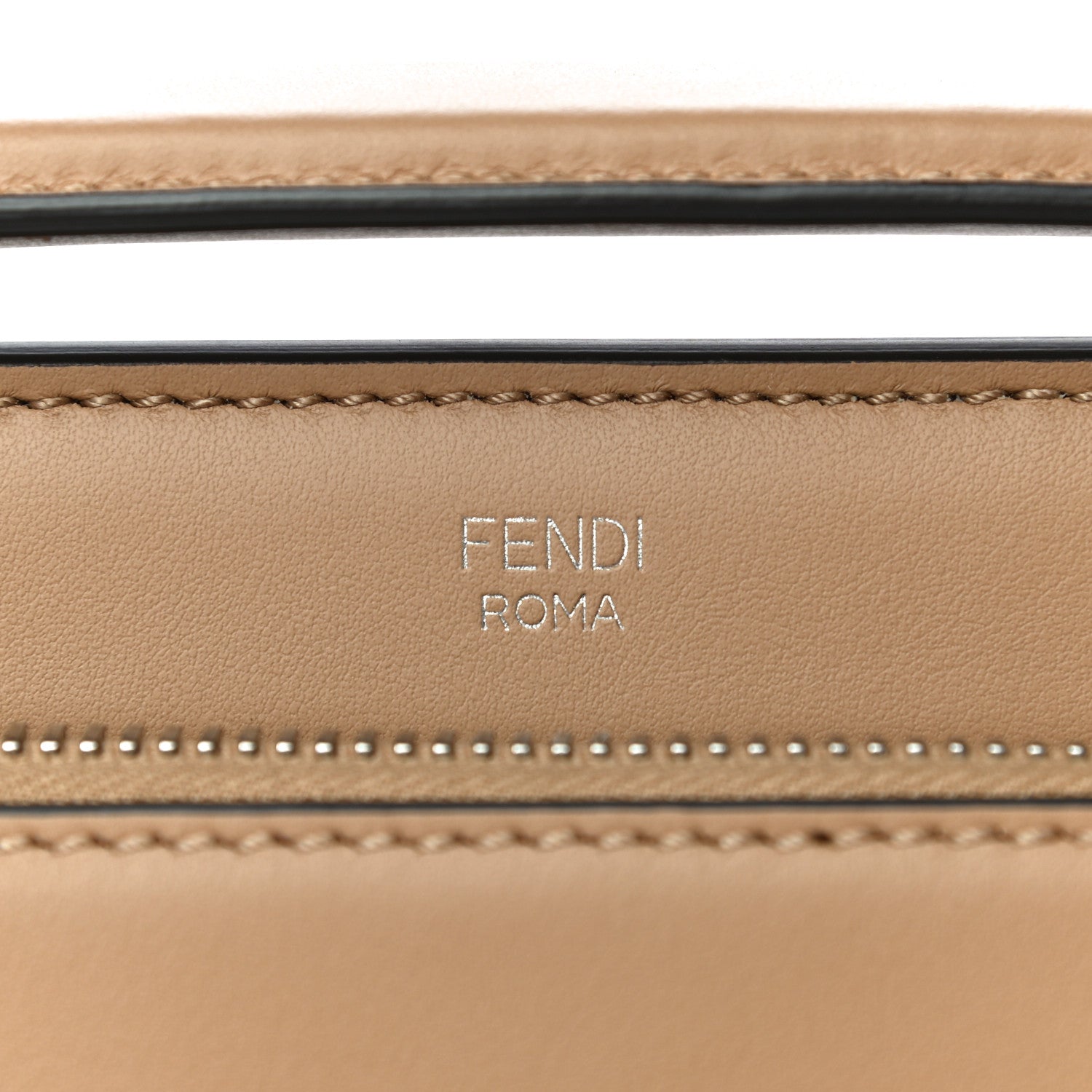 Fendi Vitello Baltico Shiny Nappa Lace Up DotCom Satchel Cuoio Blue Multicolor 7 of 15