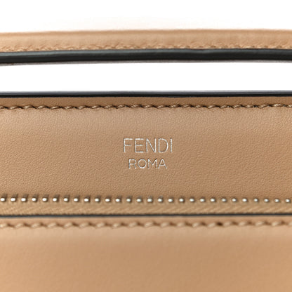 Fendi Vitello Baltico Shiny Nappa Lace Up DotCom Satchel Cuoio Blue Multicolor 7 of 15