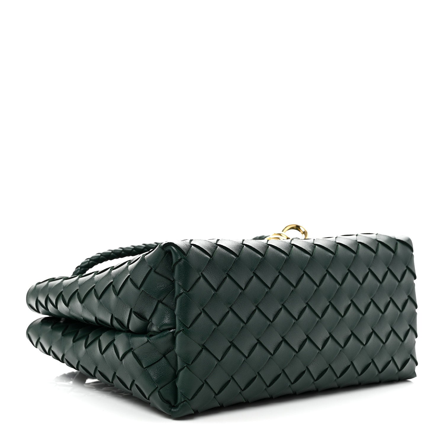 Bottega Veneta Nappa Intrecciato Small Andiamo Shoulder Bag Emerald Green 4 of 9